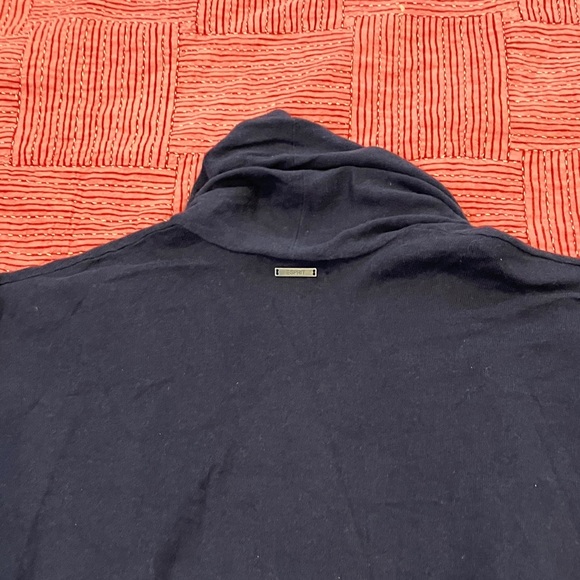 Esprit organic cotton women’s size small Open Front Cardigan - navy blue - Picture 11 of 12